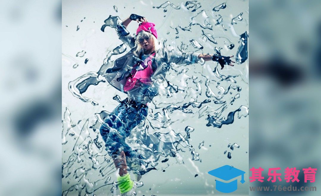 PS-轻松做出水花效果[平面设计视频教程][海报设计MP4高清全集 ]-第1张图片-我要自学网