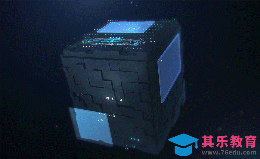 AE+E3D-科技魔方动画效果[虎课网影视动画制作视频教程][MP4影视拍摄教程全集 ]-第1张图片-我要自学网