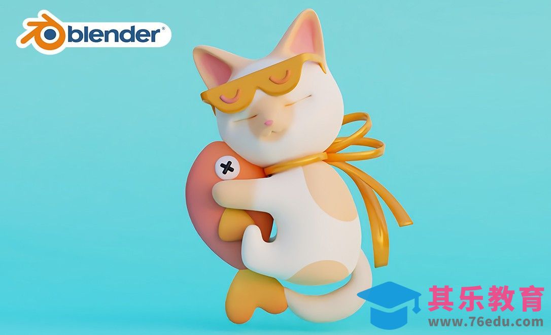 Blender-猫咪装饰元素建模[虎课网Blender视频教程][Blender建模教程MP4教程全集 ]-第1张图片-我要自学网