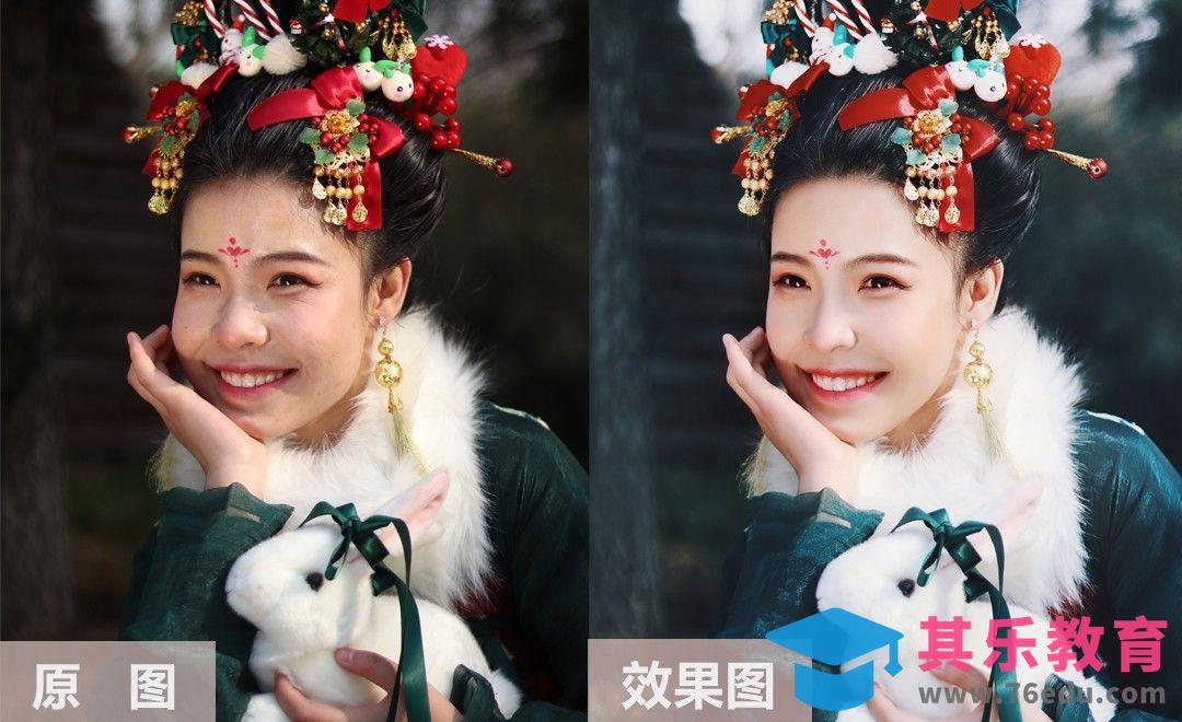 PS-超简单的古装人像修图调色[虎课网手机摄影入门视频教程][MP4产品摄影教程全集 ]-第1张图片-我要自学网