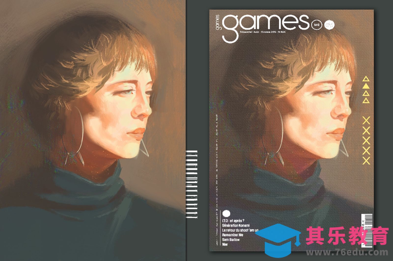 PS-板绘-教你画头像[虎课网绘画插画视频教程][ipad商业插画MP4教程全集 ]-第1张图片-我要自学网