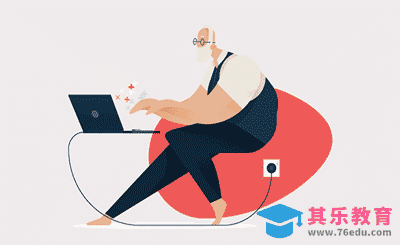 AI+AE-人物办公循环动态插画[虎课网最新视频教程][免费高清MP4教程全集 ]-第1张图片-我要自学网