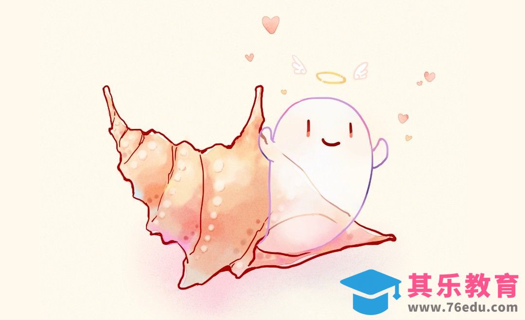 SAI-板绘-寄居小幽灵[虎课网绘画插画视频教程][ipad商业插画MP4教程全集 ]-第1张图片-我要自学网