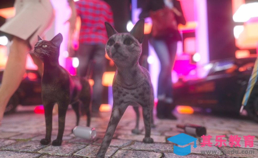 C4D-夜市里的猫-场景渲染[虎课网C4D设计视频教程][产品数码建模MP4教程全集 ]-第1张图片-我要自学网