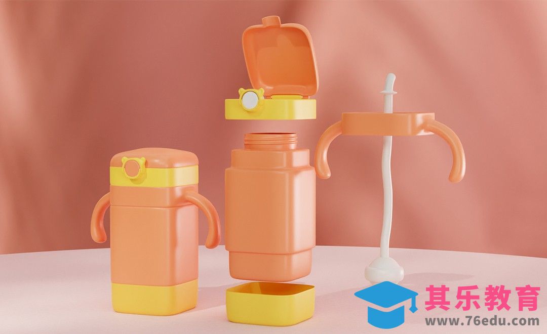 C4D-儿童重力球饮水杯建模练习01[虎课网C4D设计视频教程][产品数码建模MP4教程全集 ]-第1张图片-我要自学网