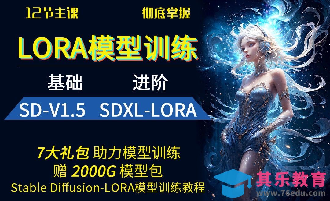 SD-LORA模型训练及SDXL-lora模型训练基础加进阶教程[虎课网AICG人工智能视频教程][MP4高清全集 ]-第1张图片-我要自学网