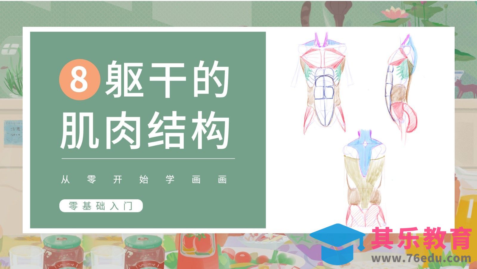 PS-人体基础-躯干肌肉[虎课网绘画插画视频教程][ipad商业插画MP4教程全集 ]-第1张图片-我要自学网