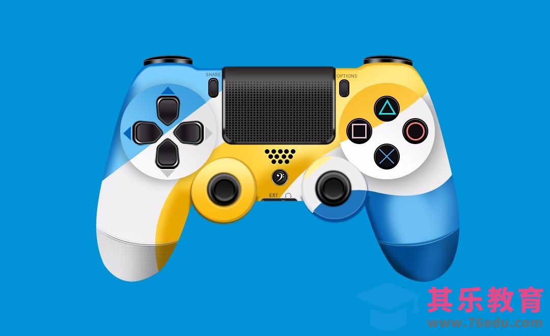 PS-鼠绘-游戏手柄[虎课网绘画插画视频教程][ipad商业插画MP4教程全集 ]-第1张图片-我要自学网