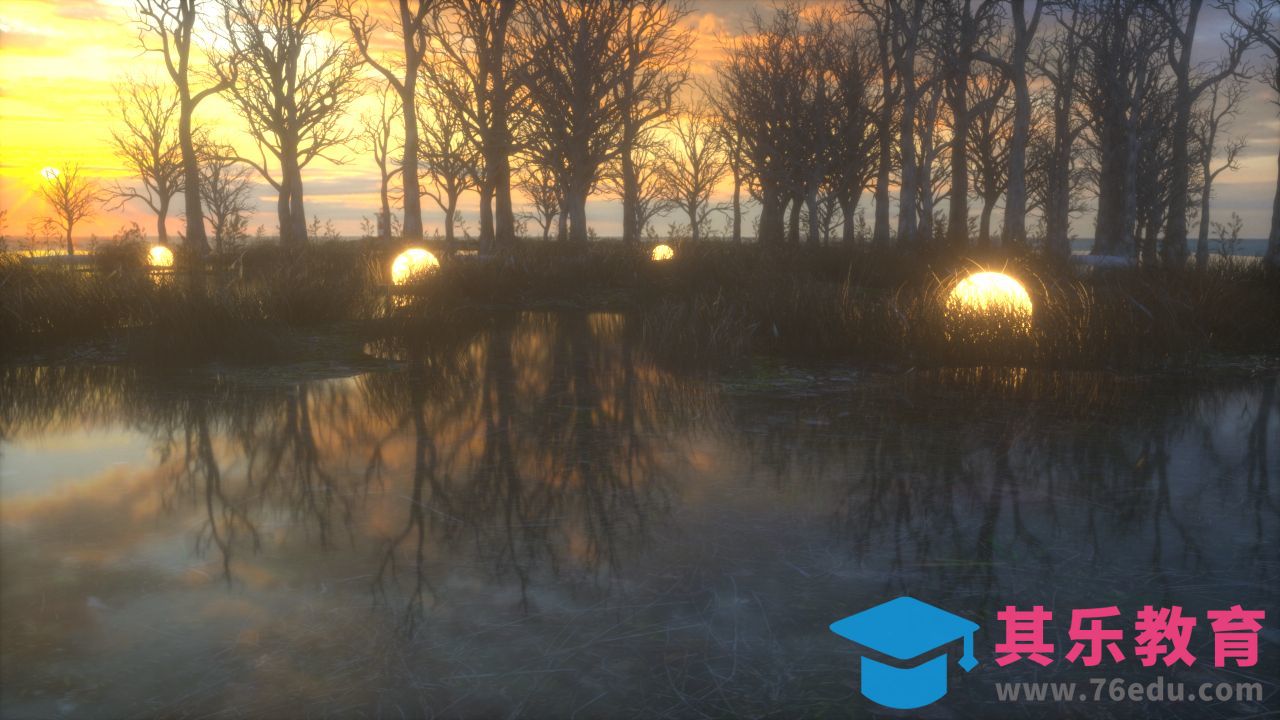 C4D+OC唯美写实场景[虎课网C4D设计视频教程][产品数码建模MP4教程全集 ]-第1张图片-我要自学网