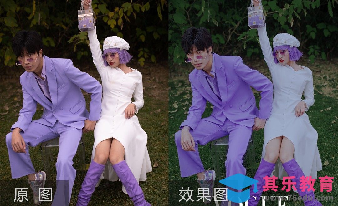 PS-公园杂志风情侣人像案例详解[虎课网手机摄影入门视频教程][MP4产品摄影教程全集 ]-第1张图片-我要自学网