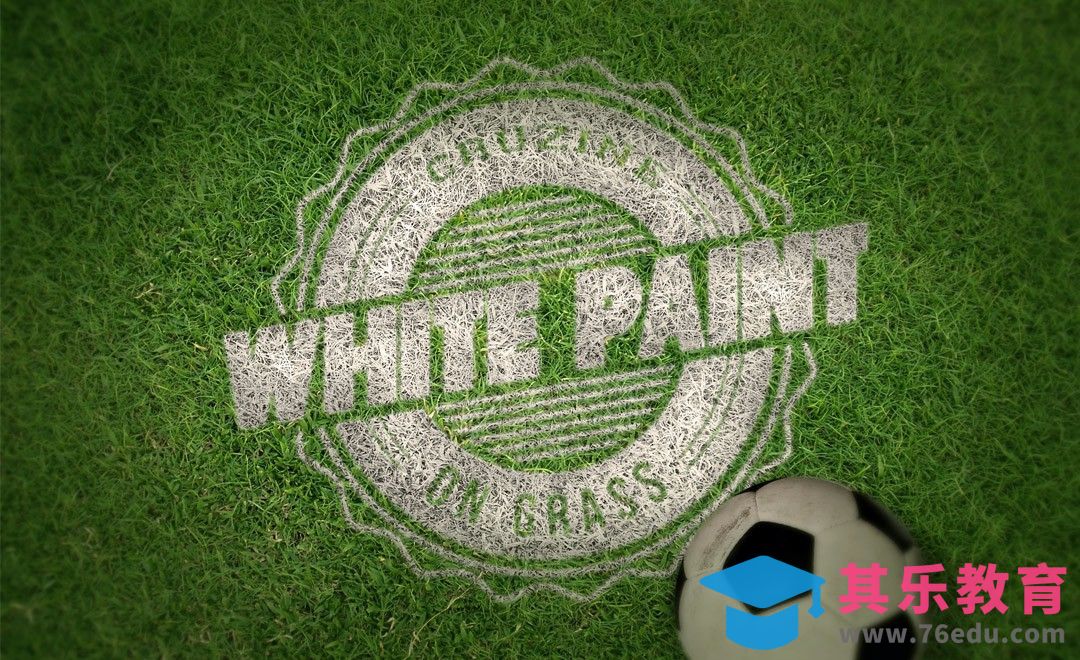 AI+PS-草地油漆字[虎课网平面设计视频教程][字体设计教程MP4高清全集 ]-第1张图片-我要自学网