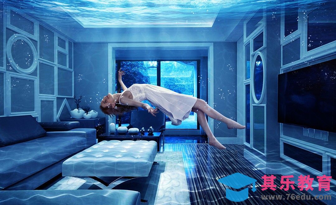 PS-梦境漂浮-超现实[平面设计视频教程][海报设计MP4高清全集 ]-第1张图片-我要自学网