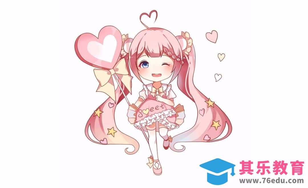 SAI-板绘插画-糖果女孩[虎课网绘画插画视频教程][ipad商业插画MP4教程全集 ]-第1张图片-我要自学网