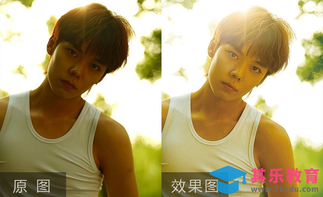 PS-夏日阳光男孩胶片感写真精修[虎课网手机摄影入门视频教程][MP4产品摄影教程全集 ]-第1张图片-我要自学网