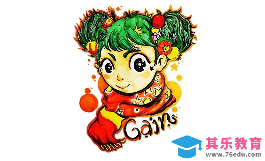 马克笔-秋季收获拟人形态设计[虎课网绘画插画视频教程][ipad商业插画MP4教程全集 ]-第1张图片-我要自学网