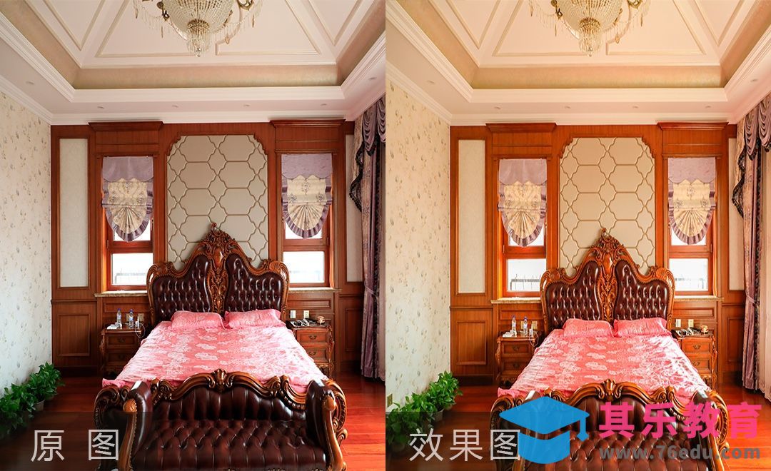 PS-奢华欧式实木雕花床后期调色[虎课网手机摄影入门视频教程][MP4产品摄影教程全集 ]-第1张图片-我要自学网