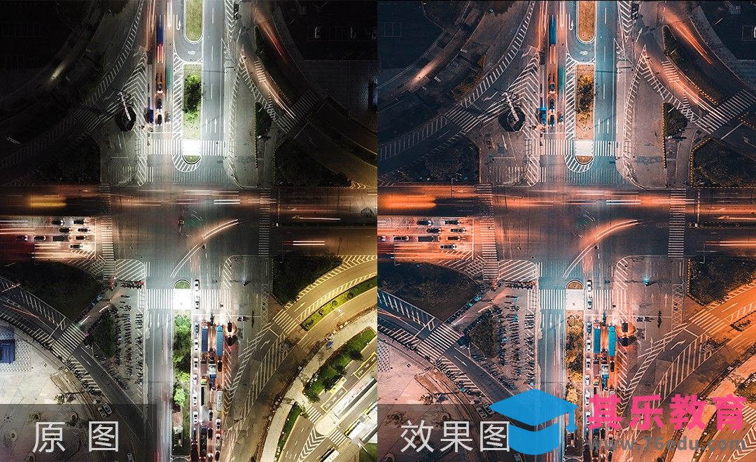 PS-ins风城市夜景调色[虎课网手机摄影入门视频教程][MP4产品摄影教程全集 ]-第1张图片-我要自学网