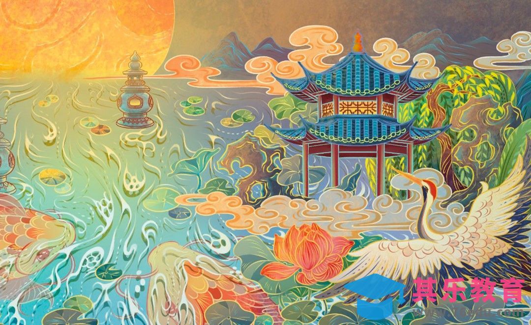 Procreate-荷塘月色插画线稿篇-iPad绘画[虎课网绘画插画视频教程][ipad商业插画MP4教程全集 ]-第1张图片-我要自学网