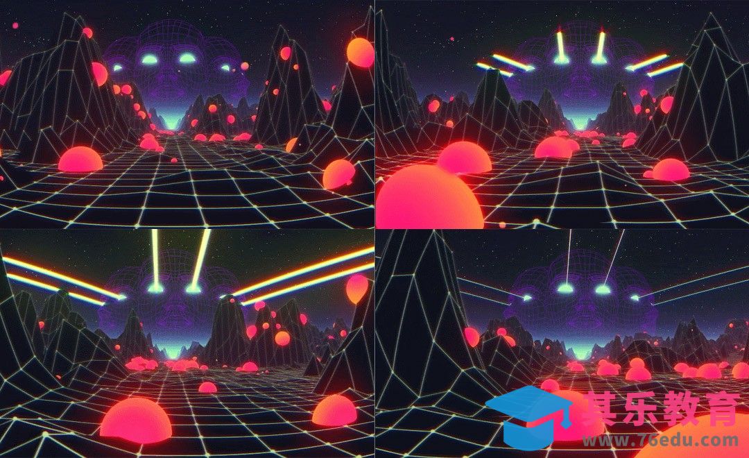 C4D-霓虹科幻概念山谷三维动画[虎课网最新视频教程][免费高清MP4教程全集 ]-第1张图片-我要自学网