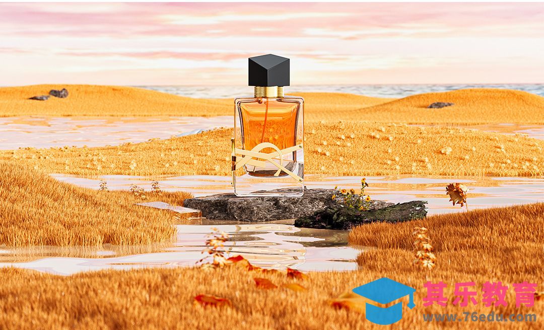 C4D+OC-美妆产品地形场景渲染[虎课网C4D设计视频教程][产品数码建模MP4教程全集 ]-第1张图片-我要自学网