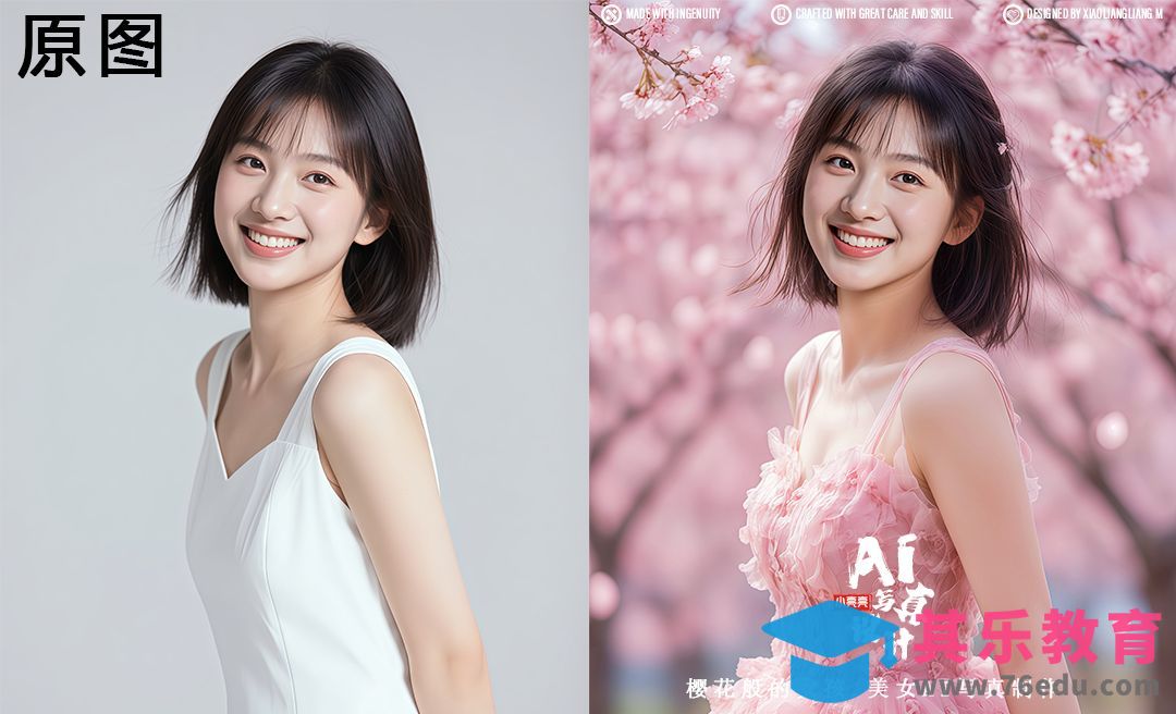 WHEE+PS-AI摄影-樱花女孩写真[虎课网AICG人工智能视频教程][MP4高清全集 ]-第1张图片-我要自学网