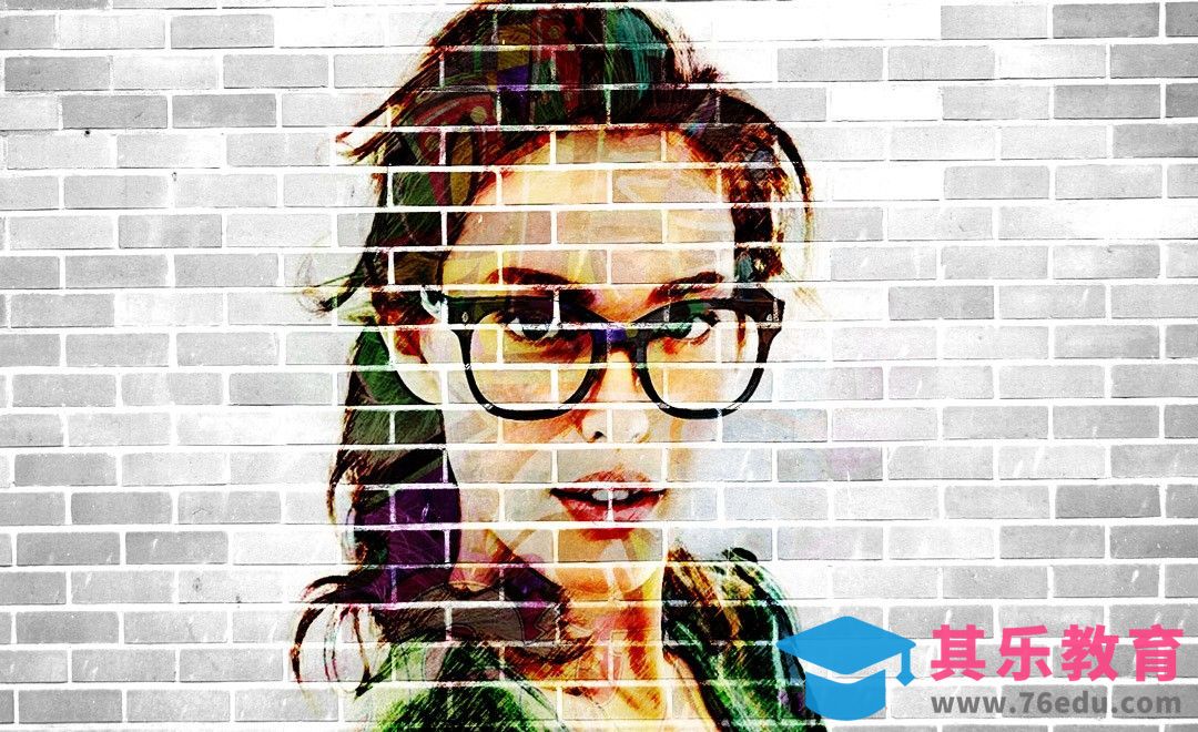 PS-人像墙面涂鸦效果[虎课网最新视频教程][免费高清MP4教程全集 ]-第1张图片-我要自学网