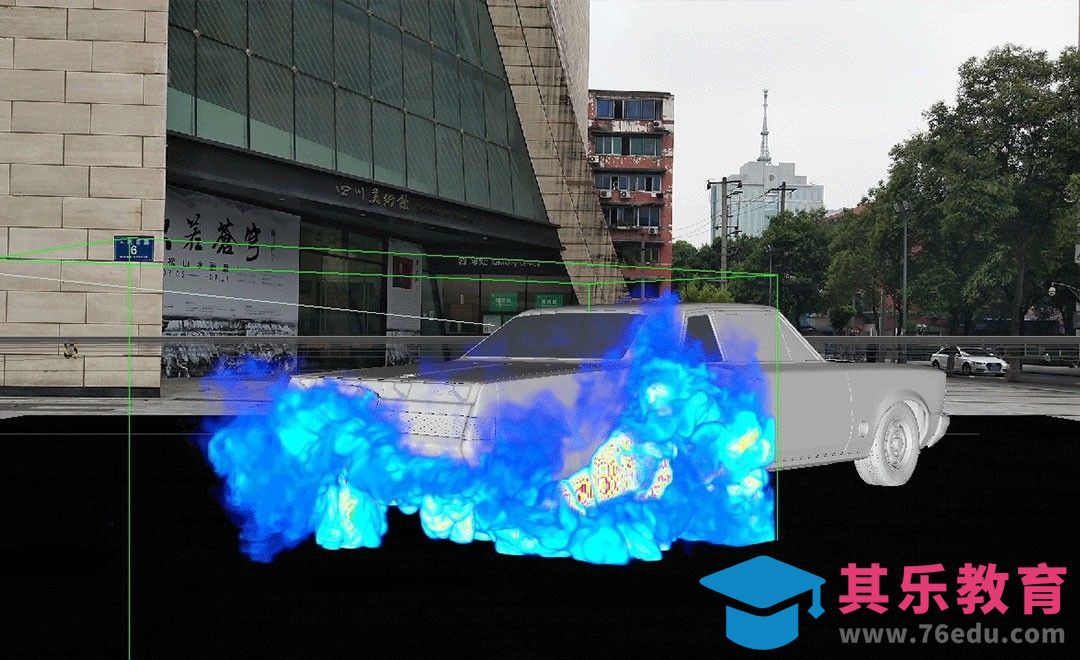 C4D-汽车车胎摩擦出烟效果[虎课网影视动画制作视频教程][MP4影视拍摄教程全集 ]-第1张图片-我要自学网