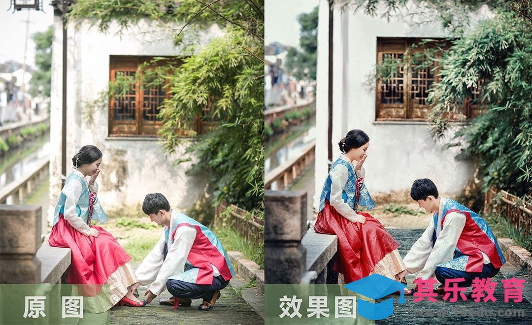 PS-韩服婚纱外景后期补色思路和定位[虎课网手机摄影入门视频教程][MP4产品摄影教程全集 ]-第1张图片-我要自学网