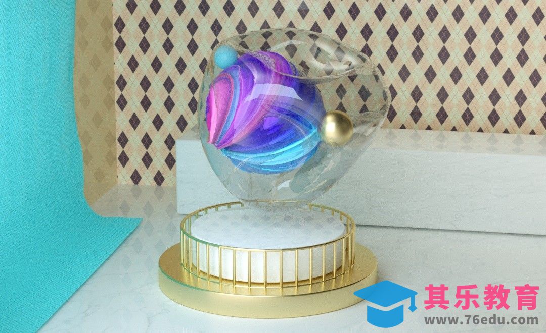 C4D-三维小场景制作-OC渲染[虎课网C4D设计视频教程][产品数码建模MP4教程全集 ]-第1张图片-我要自学网