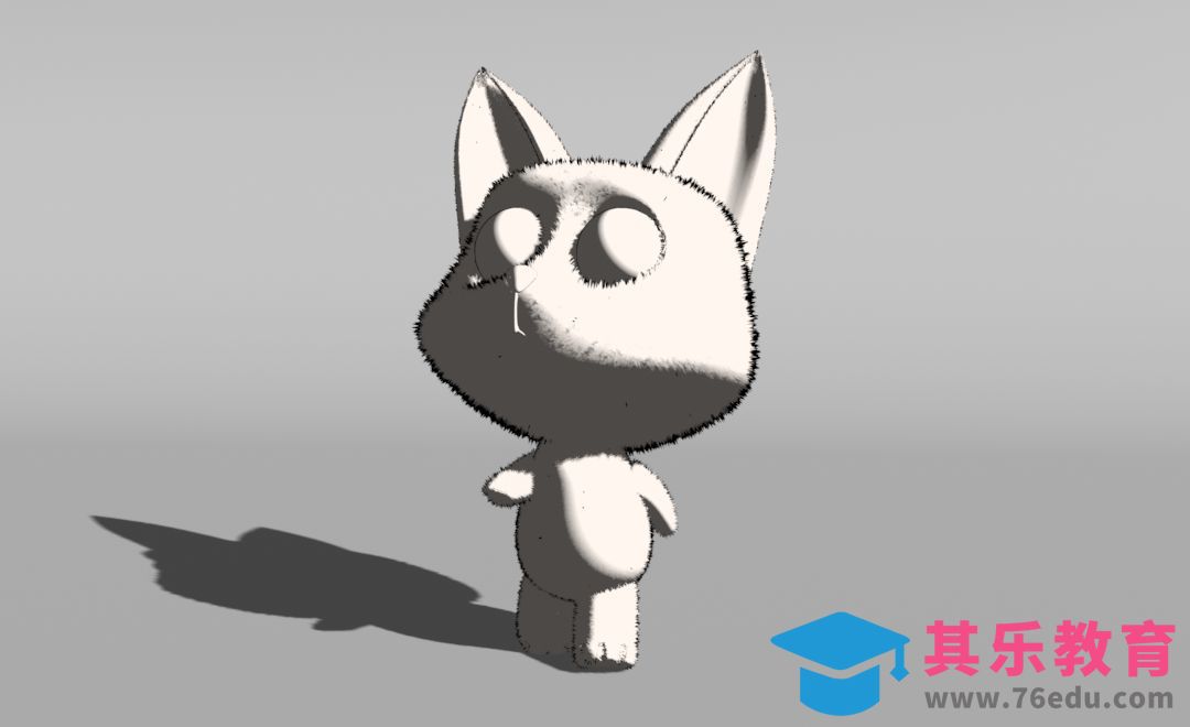 Blender-小灰狼角色建模-「怪物出逃」三渲染二游戏风建模[虎课网Blender视频教程][Blender建模教程MP4教程全集 ]-第1张图片-我要自学网