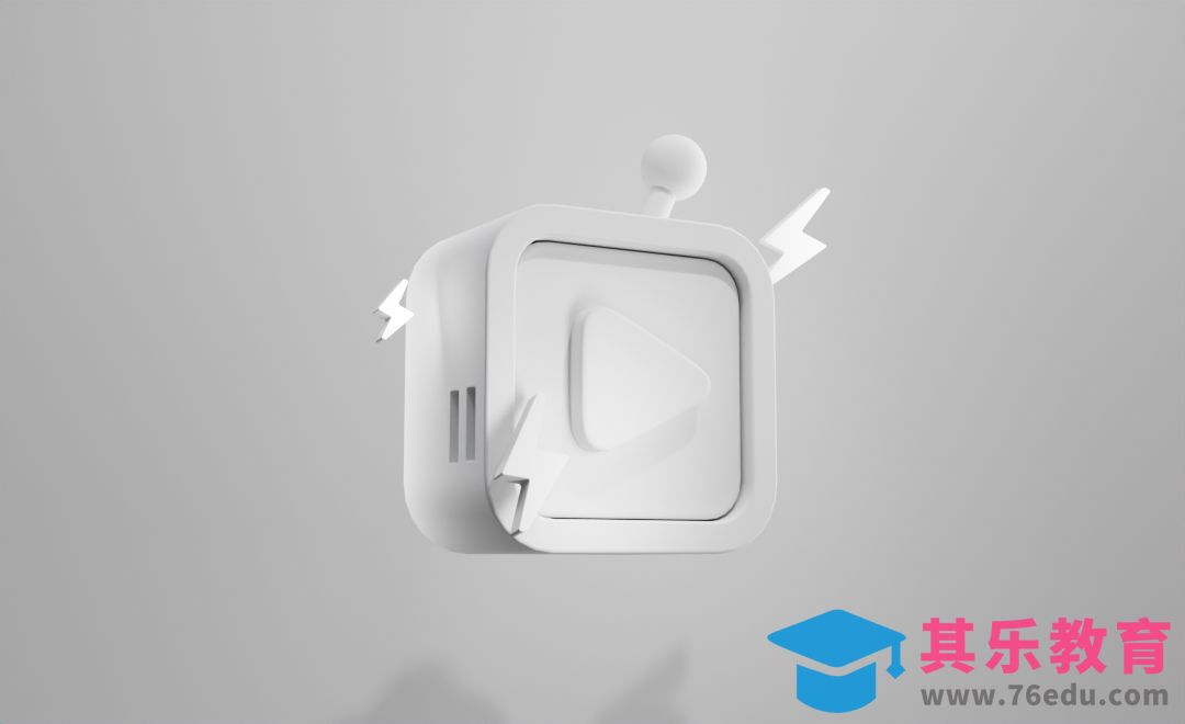 Blender-卡通小电视图标建模[虎课网Blender视频教程][Blender建模教程MP4教程全集 ]-第1张图片-我要自学网