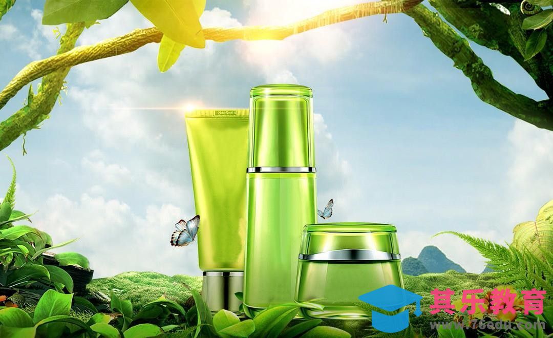 PS-化妆品合成海报-春天森林风[平面设计视频教程][海报设计MP4高清全集 ]-第1张图片-我要自学网