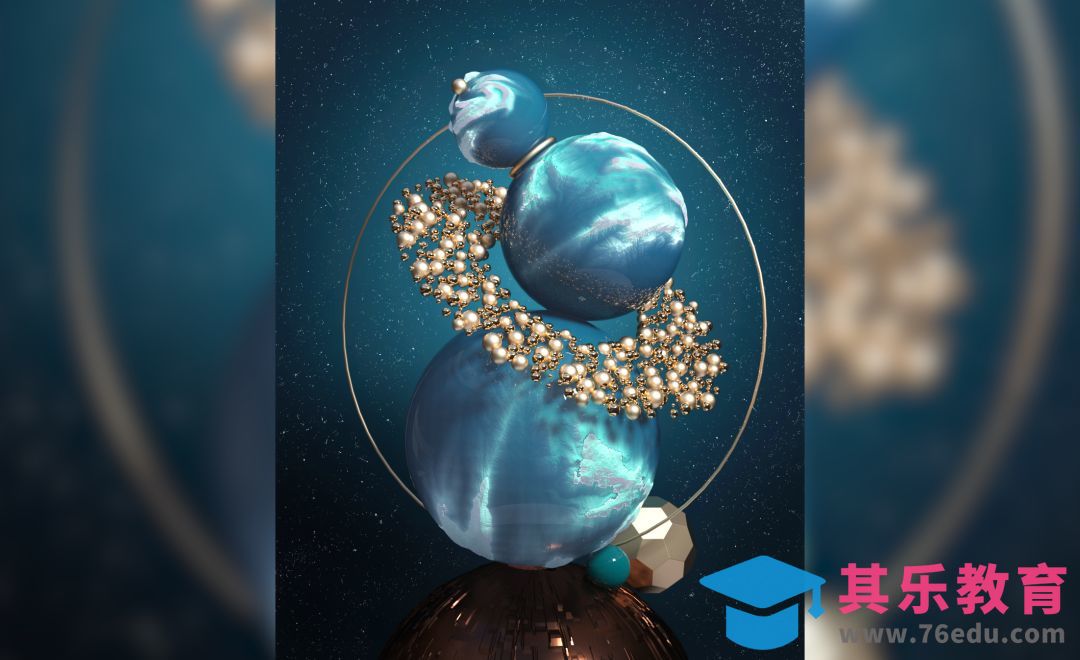 C4D+OC概念场景海报[虎课网C4D设计视频教程][产品数码建模MP4教程全集 ]-第1张图片-我要自学网