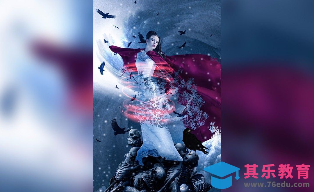 PS-魔法女巫-暗黑[平面设计视频教程][海报设计MP4高清全集 ]-第1张图片-我要自学网