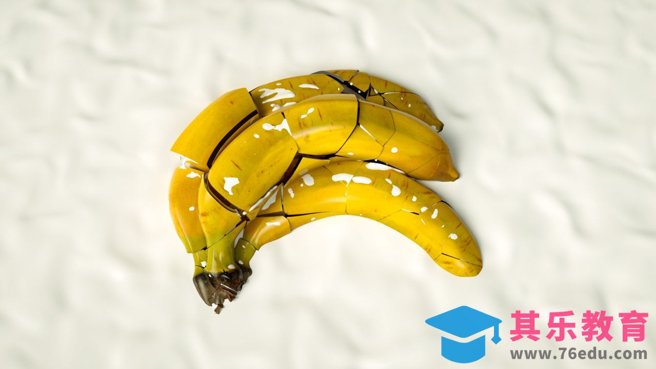 C4D+RF-香蕉牛奶特效-OC渲染[虎课网C4D设计视频教程][产品数码建模MP4教程全集 ]-第1张图片-我要自学网