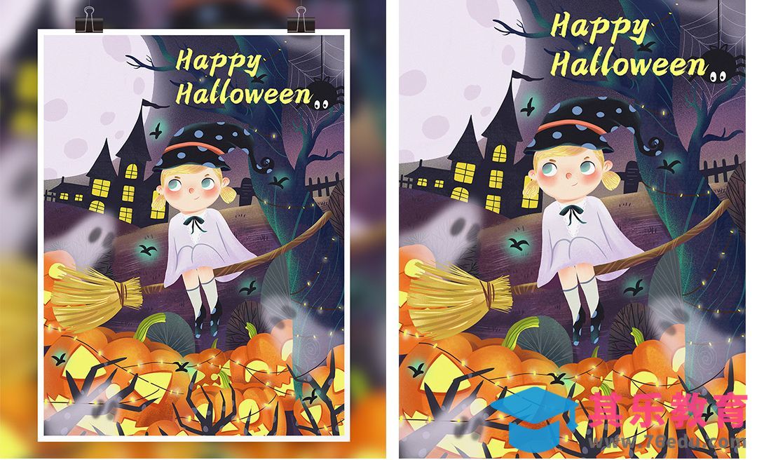 PS-万圣节儿童插画教程[虎课网绘画插画视频教程][ipad商业插画MP4教程全集 ]-第1张图片-我要自学网