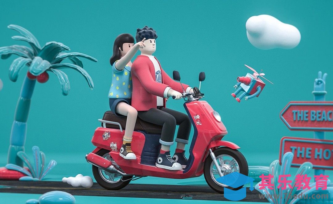 C4D-角色姿态调节与刷权重处理破面问题（下）[虎课网C4D设计视频教程][产品数码建模MP4教程全集 ]-第1张图片-我要自学网