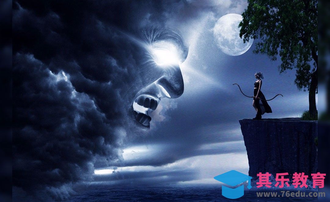 PS-魔夜侠女-暗黑合成[平面设计视频教程][海报设计MP4高清全集 ]-第1张图片-我要自学网