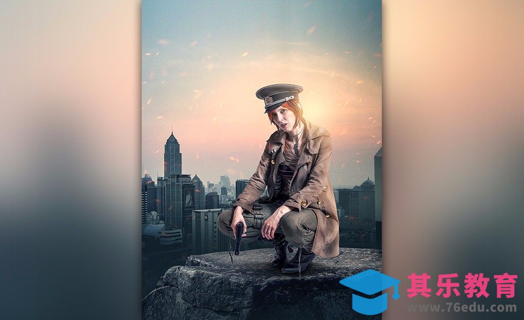 PS-超现实警匪场景合成[平面设计视频教程][海报设计MP4高清全集 ]-第1张图片-我要自学网