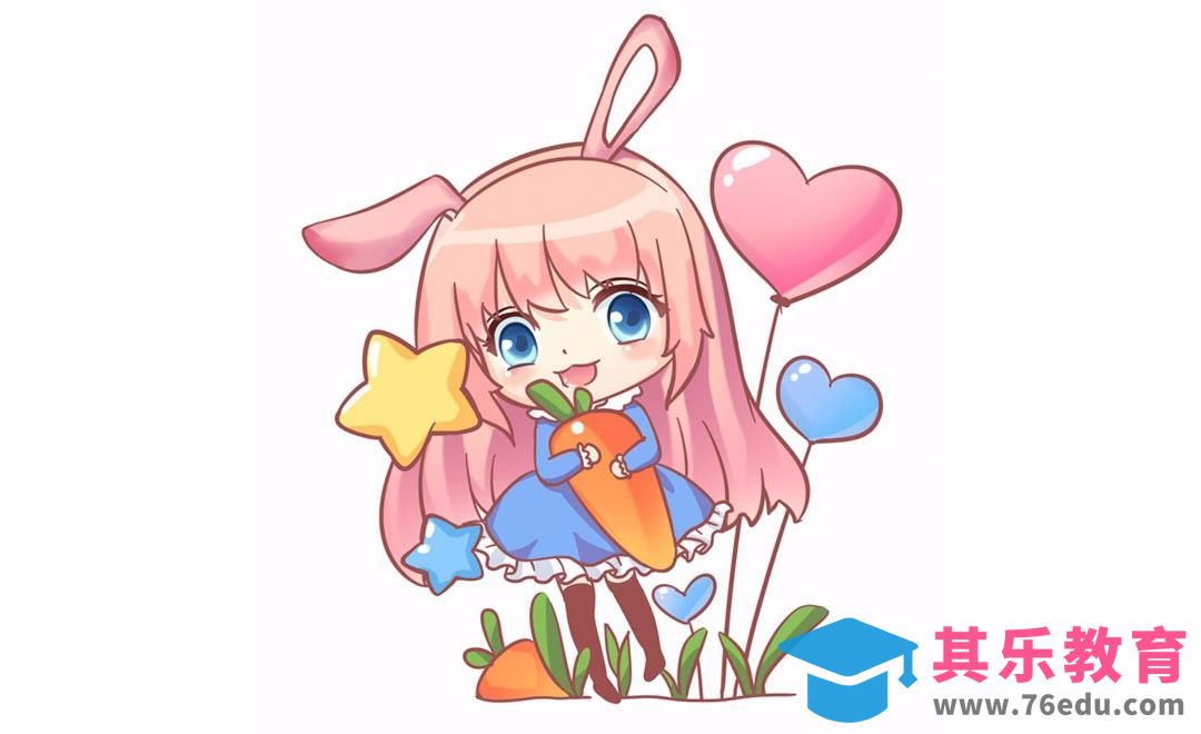 SAI-板绘Q版兔耳娘[虎课网绘画插画视频教程][ipad商业插画MP4教程全集 ]-第1张图片-我要自学网