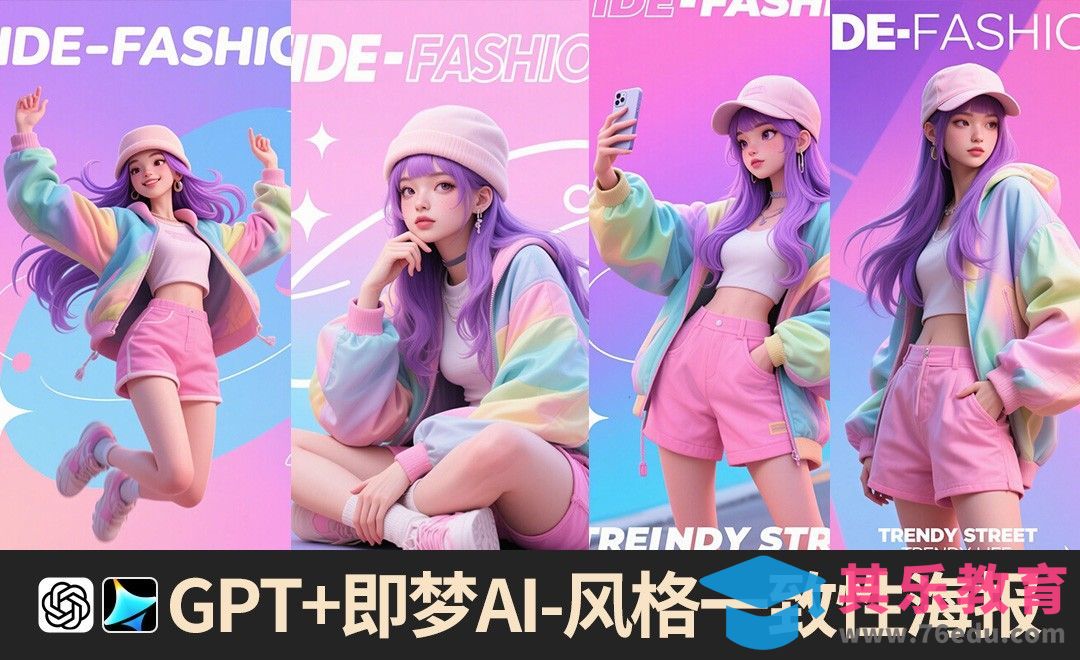 ChatGPT+即梦AI-直出风格一致性海报[虎课网AICG人工智能视频教程][MP4高清全集 ]-第1张图片-我要自学网