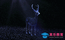 AE-FORM粒子制作三维小鹿旋转动物[虎课网影视动画制作视频教程][MP4影视拍摄教程全集 ]-第1张图片-我要自学网