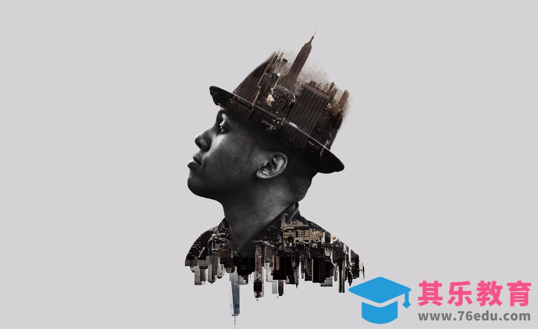 PS-2分钟制作人与高楼创意合成[平面设计视频教程][海报设计MP4高清全集 ]-第1张图片-我要自学网