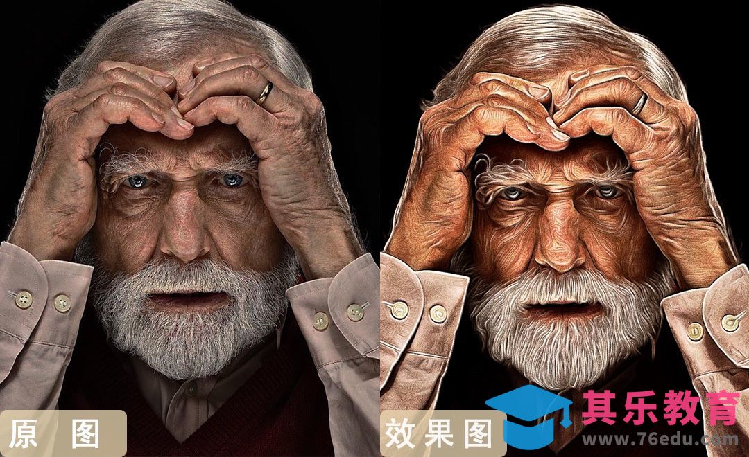 ps人物照片处理-真实照片转质感超强油画风格[虎课网手机摄影入门视频教程][MP4产品摄影教程全集 ]-第1张图片-我要自学网