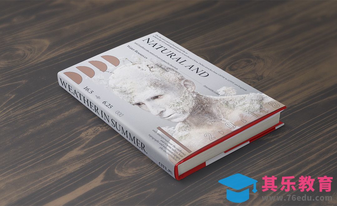 PS-白色人像，书籍封面设计[虎课网品牌设计视频教程][logo包装设计教程全集MP4 ]-第1张图片-我要自学网