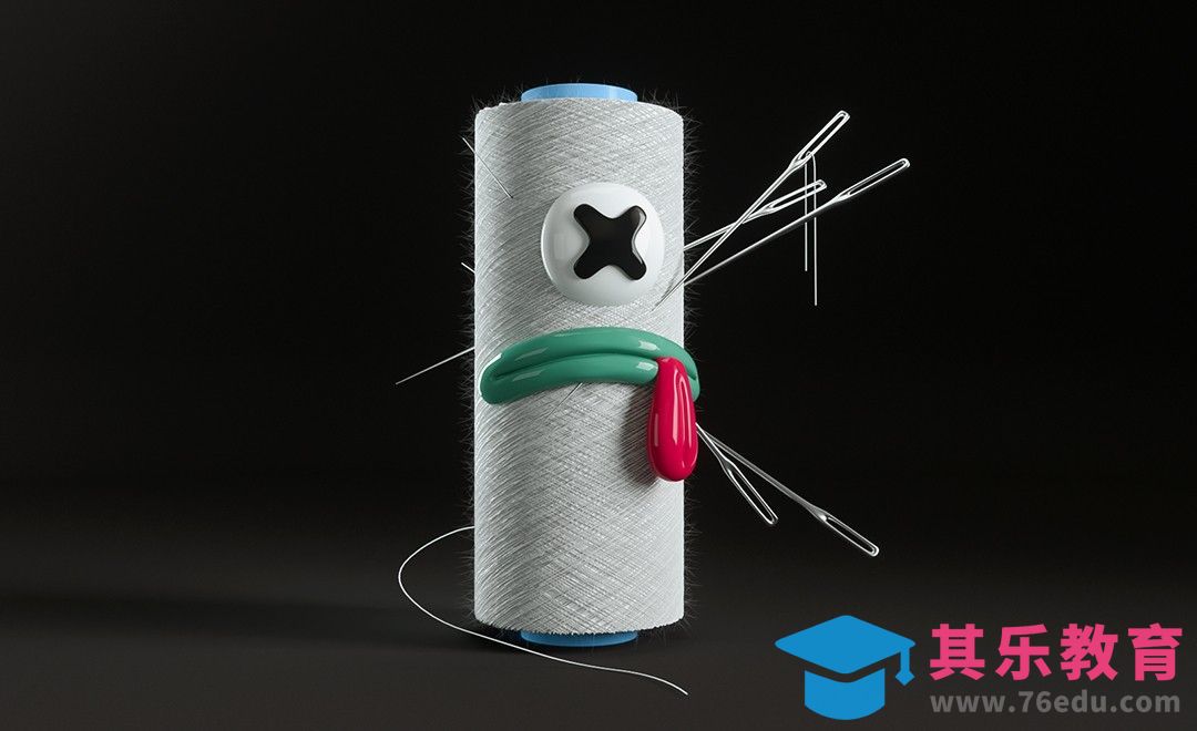 C4D+OC-创意小线团建模渲染[虎课网C4D设计视频教程][产品数码建模MP4教程全集 ]-第1张图片-我要自学网