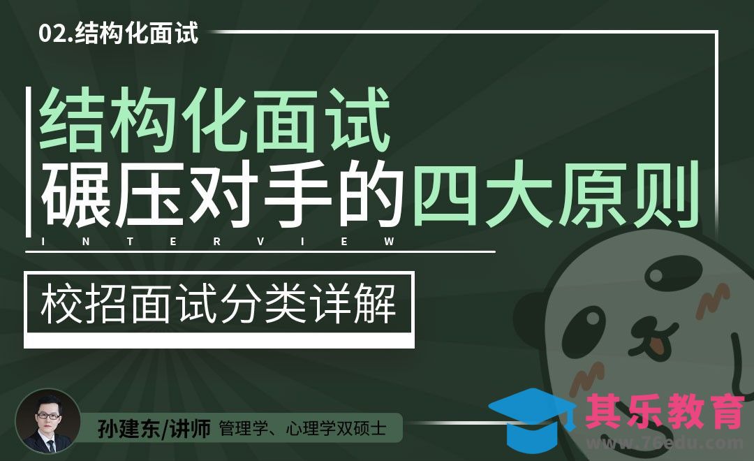 结构化面试4大原则【校招面试分类详解】[虎课网最新视频教程][兴趣生活教程全集MP4 ]-第1张图片-我要自学网