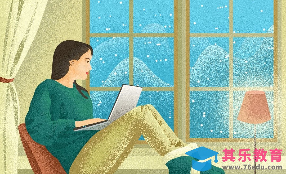 PS-鼠绘-扁平肌理窗台少女[虎课网绘画插画视频教程][ipad商业插画MP4教程全集 ]-第1张图片-我要自学网