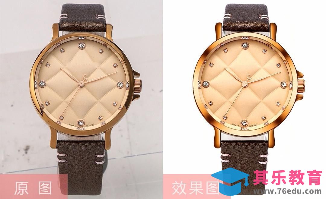 PS-金色手表精修[虎课网电商产品精修视频教程][最新PS修图教程全集MP4 ]-第1张图片-我要自学网