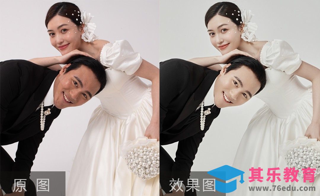 PS-缎面婚纱光感调整及色彩统一[虎课网手机摄影入门视频教程][MP4产品摄影教程全集 ]-第1张图片-我要自学网